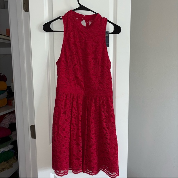 Hollister Red Lace Sleeveless Dress Woman’s Size M - Picture 10 of 15
